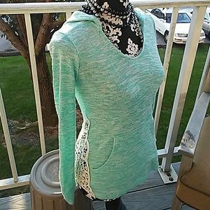 Really cute light blue hoodie